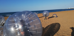 cumpleaos playa denia bubble football