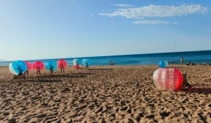 futbol burbuja playa